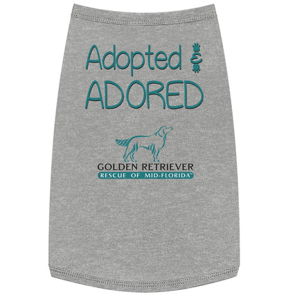 Adopted and Adored GRRMF - Pet Tank Top - Grey