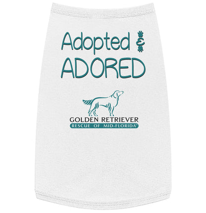 Adopted and Adored GRRMF - Pet Tank Top - White