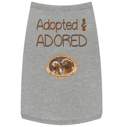 Adopted and Adored GRRSWF - Pet Tank Top - Grey