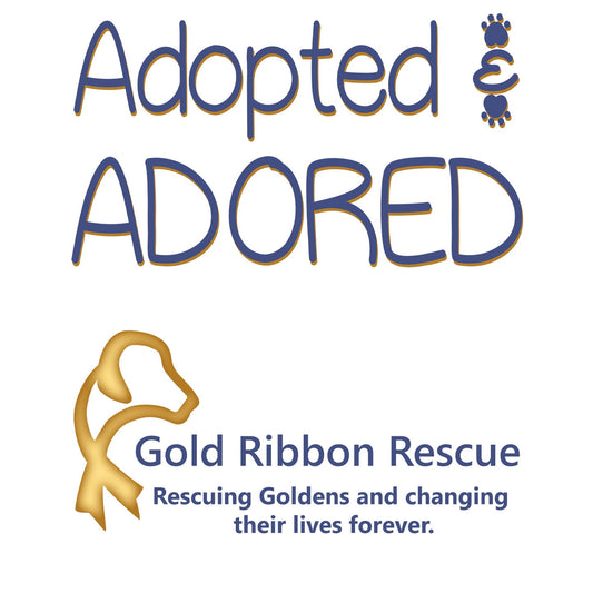 Adopted and Adored Gold Ribbon Rescue - Pet Tank Top - Graphic