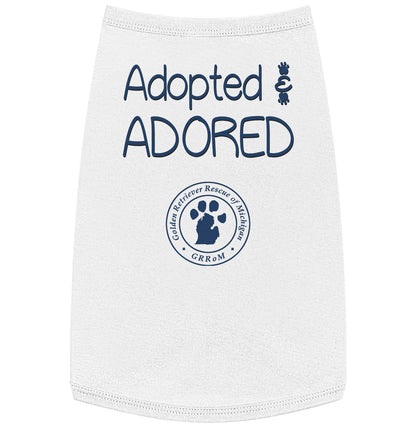 Adopted and Adored GRRoM - Pet Tank Top - White