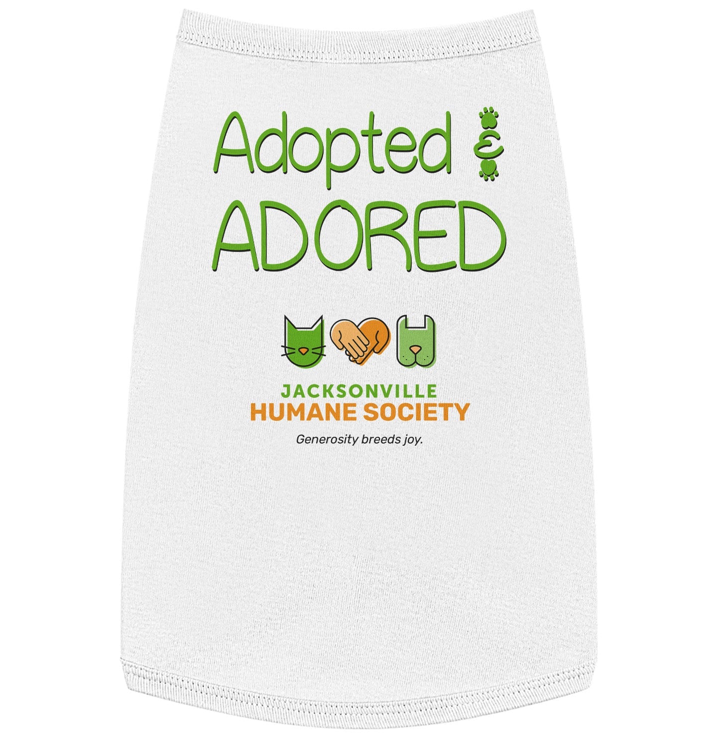 Adopted and Adored JHS - Pet Tank Top - White