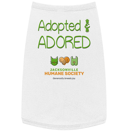 Adopted and Adored JHS - Pet Tank Top - White