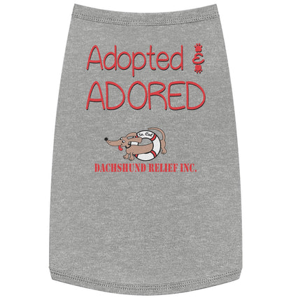 Adopted and Adored SCDR - Pet Tank Top - Grey