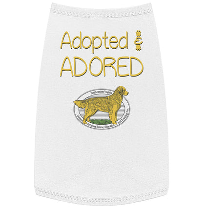 Adopted and Adored SEVA GRREAT - Pet Tank Top - White