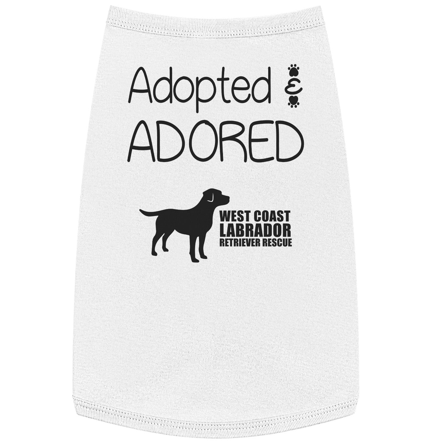 Adopted and Adored WCLRR - Pet Tank Top - White