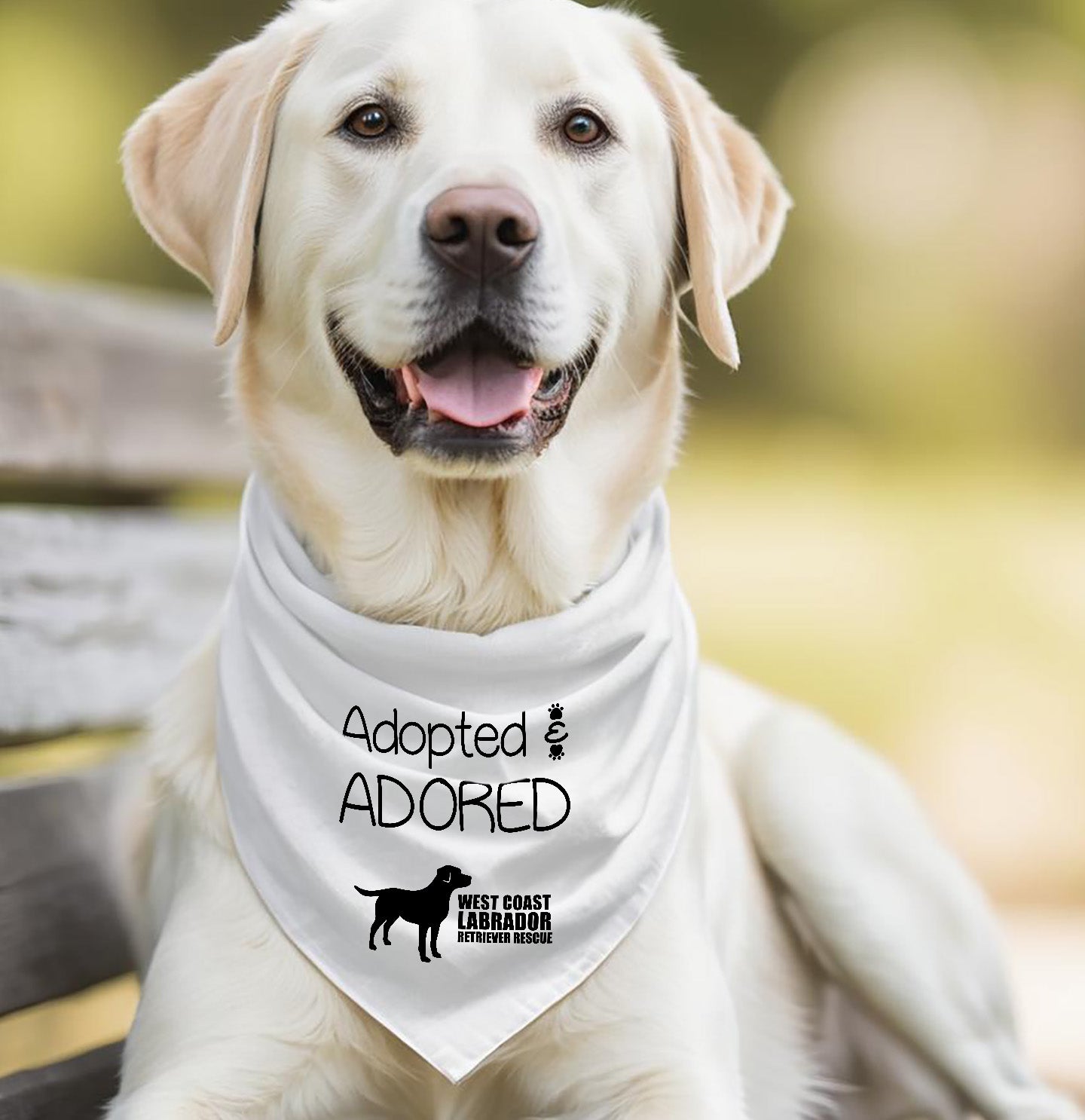 Adopted and Adored WCLRR - Doggie Bandana - Main