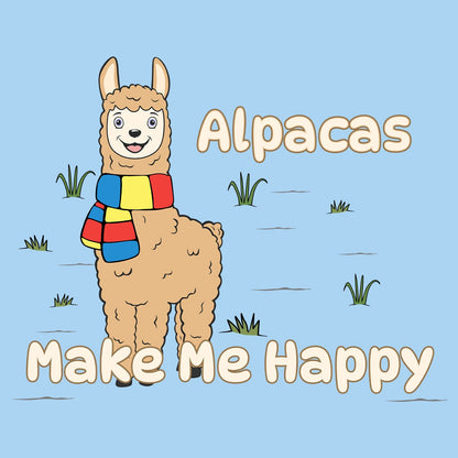 Alpaca Toon Make Me Happy - Kids' Unisex T-Shirt - Graphic