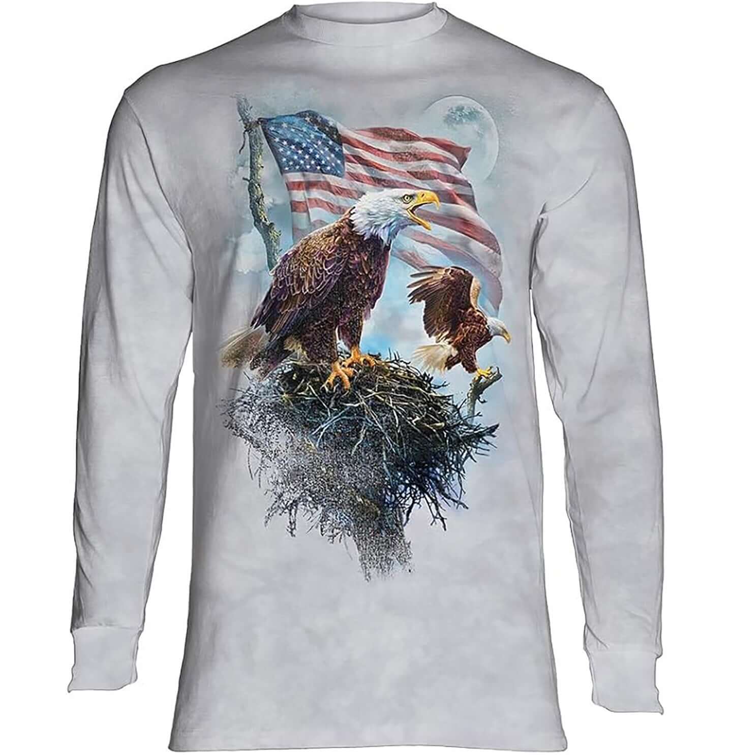 American Eagle Flag - Adult Unisex Long Sleeve T-Shirt