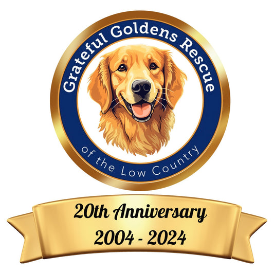 Grateful Golden Rescue 20th Anniversary Logo - Adult Unisex Hoodie Sweatshirt