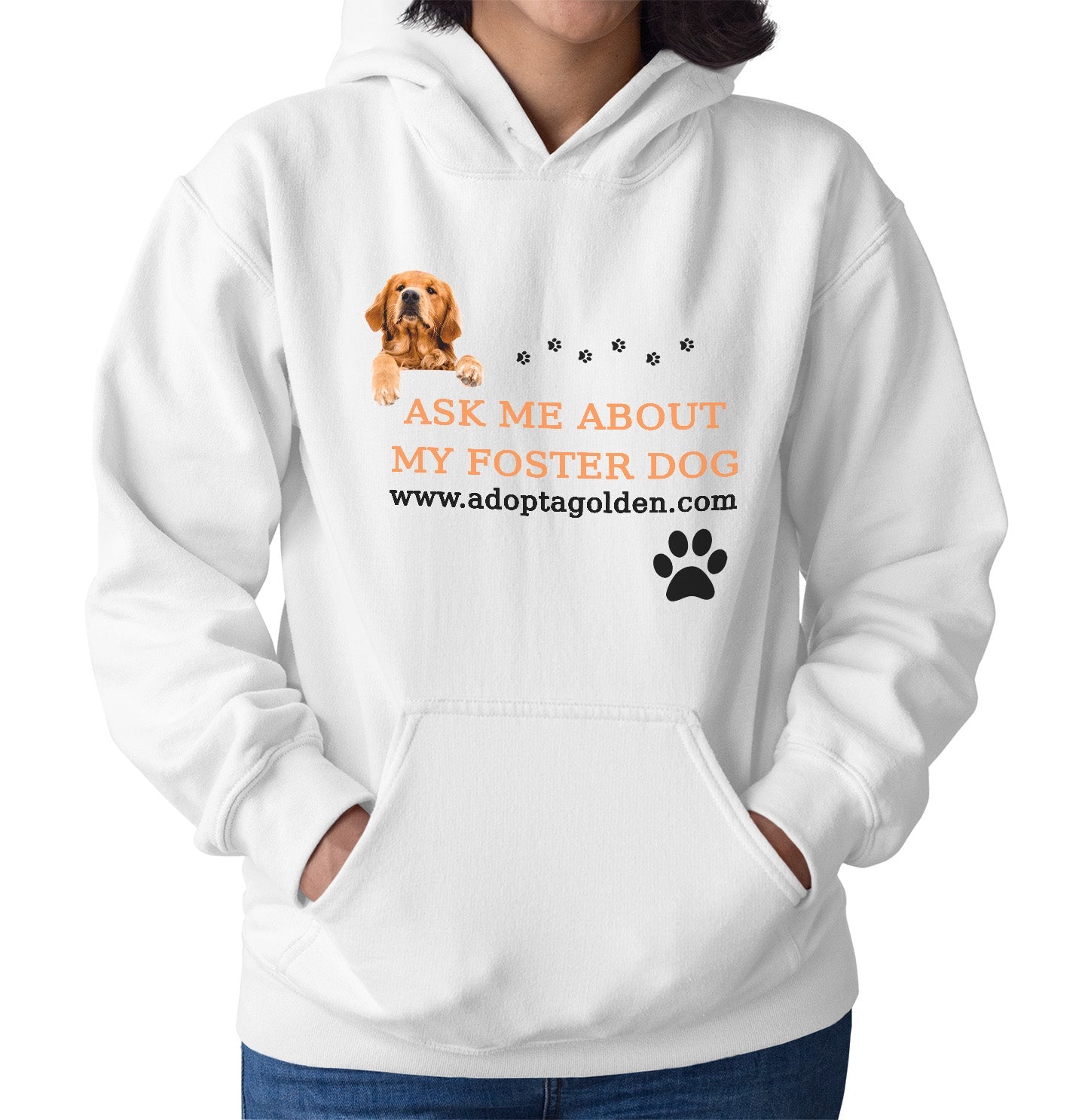 Ask Me About My Foster Dog - Adult Unisex Hoodie Sweatshirt