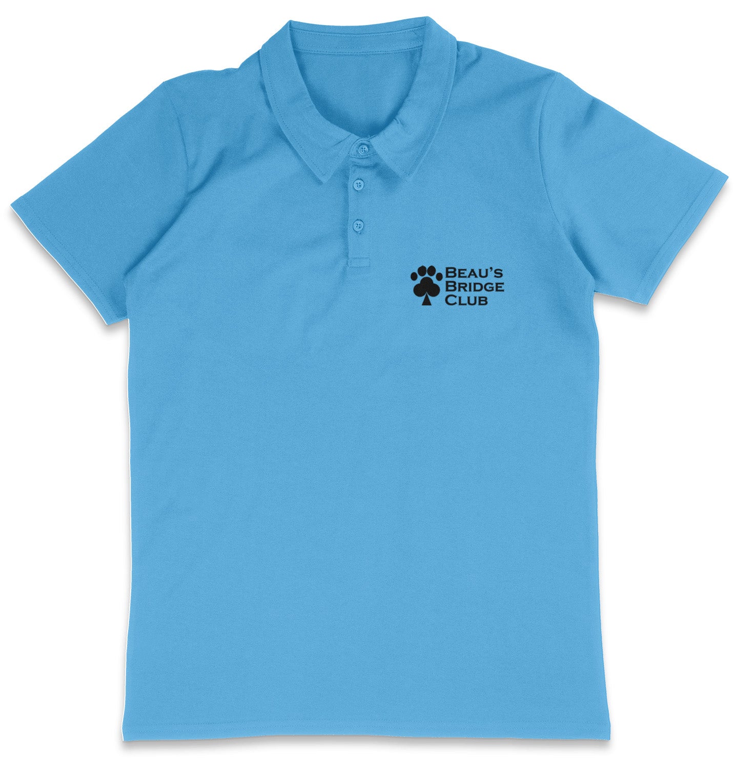 BBC LC Logo - Adult Micro-Mesh Polo - Light Blue - X-Large - Sizes
