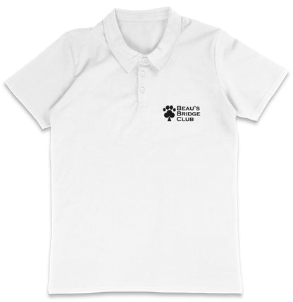 BBC LC Logo - Adult Micro-Mesh Polo - Black - Medium - White