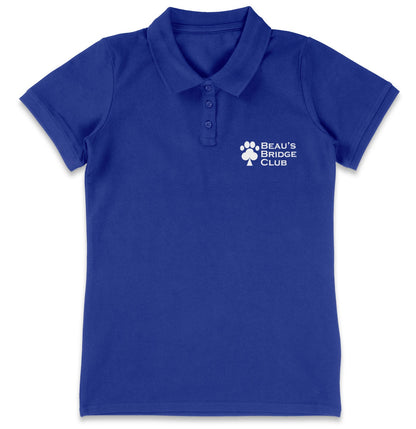 BBC LC Logo - Women's Micro-Mesh Polo - Black - Medium - White