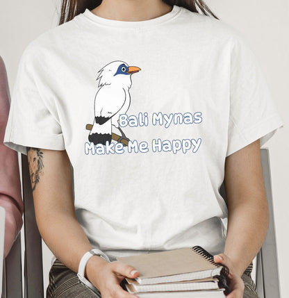 Bali Myna Toon Make Me Happy - Adult Unisex T-Shirt - Main
