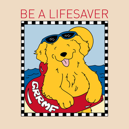 Golden Life Saver - Cotton Canvas Tote