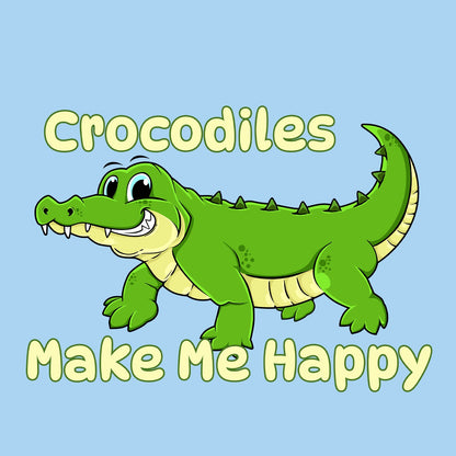 Crocodile Toon Make Me Happy - Kids' Unisex T-Shirt - Graphic