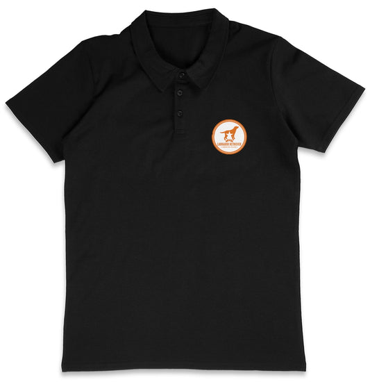Burnt Orange DFWLRR LC Logo - Adult Micro-Mesh Polo - Black - Large - Specs
