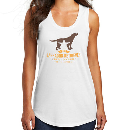 DFW Lab Rescue Logo - Women's Tri-Blend Racerback Tank