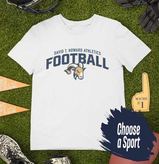 DTH Rams Athletics Full Color Sport Arch - Kids' Dri-Fit T-shirt