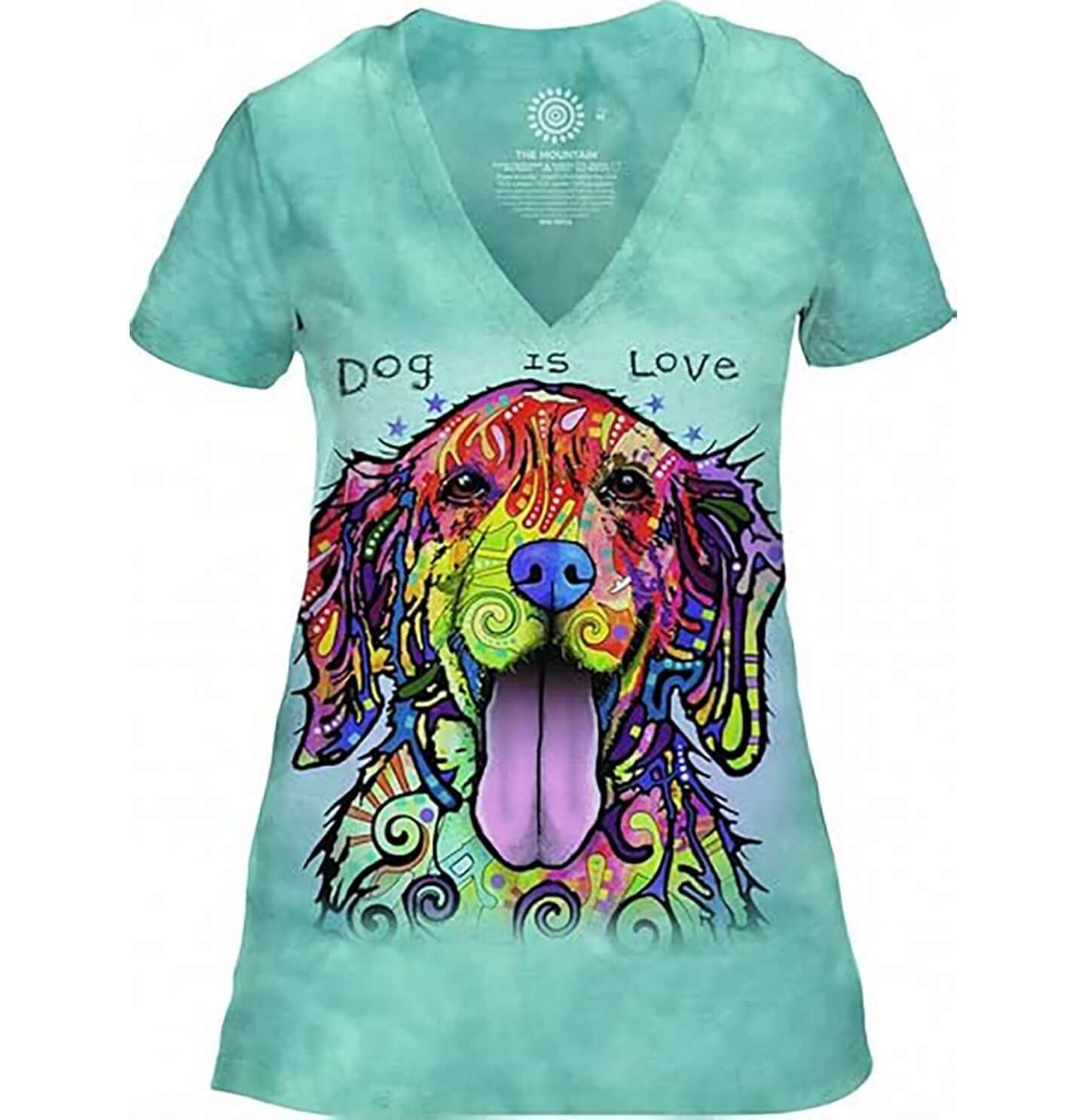 Dog Is Love - Women's Tri-Blend V-Neck T-Shirt