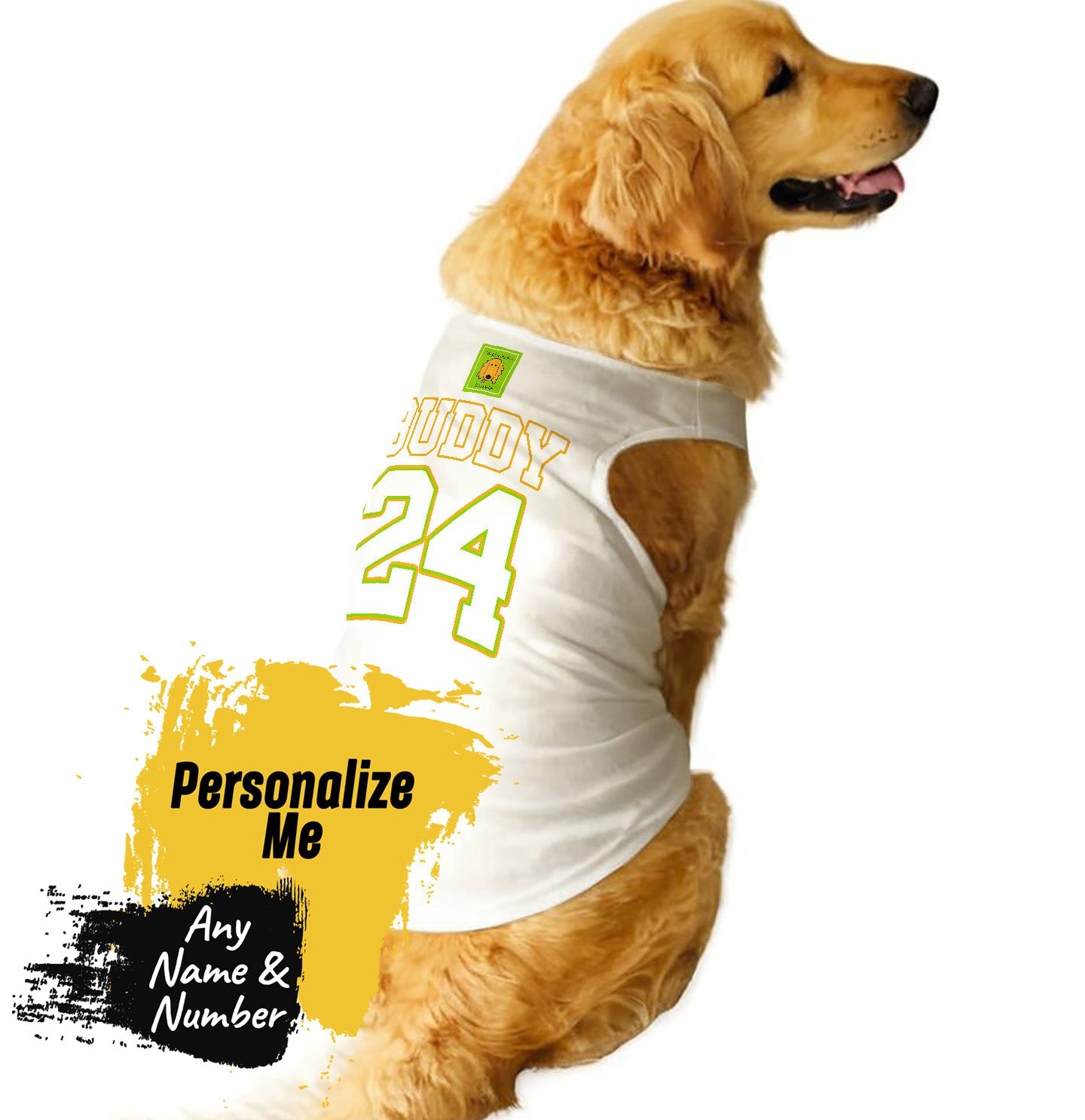 AGK Name and Number - Personalized Custom Pet Tank Top - Main