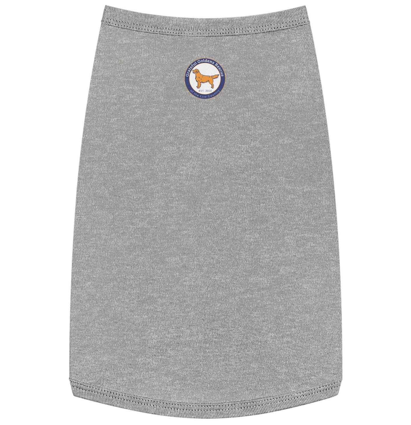 GGRLC Name and Number - Personalized Custom Pet Tank Top - Grey