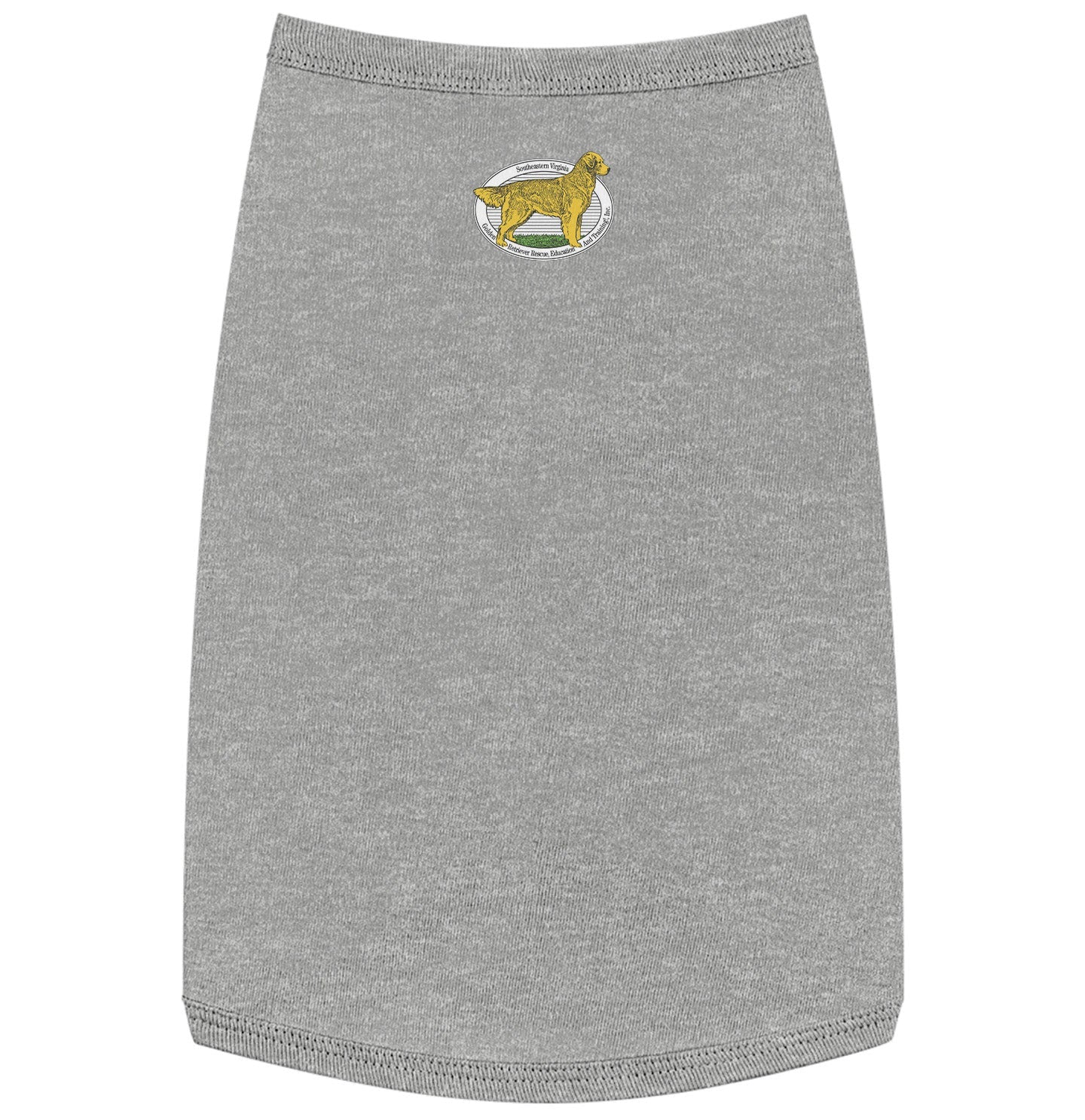 SEVA GRREAT Name and Number - Personalized Custom Pet Tank Top - Grey