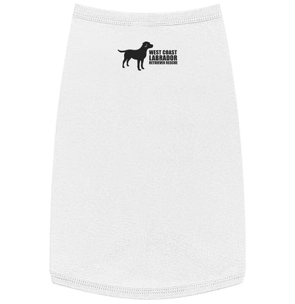 WCLRR Name and Number - Personalized Custom Pet Tank Top - White