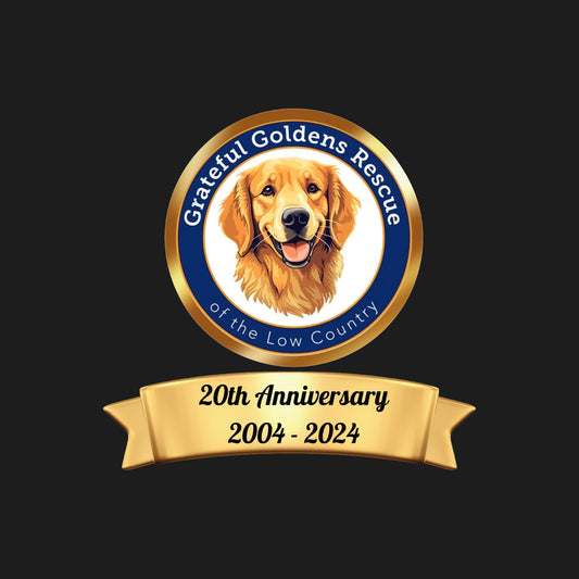 Grateful Golden Rescue 20th Anniversary LC Logo - Adult Micro-Mesh Polo - Maroon - Large - Specs