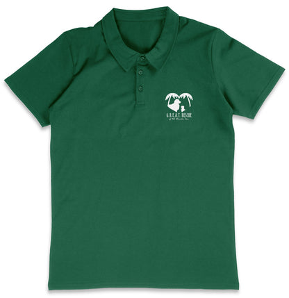 G.R.E.A.T. Rescue LC Logo - Adult Micro-Mesh Polo - Black - 2X-Large - Charcoal