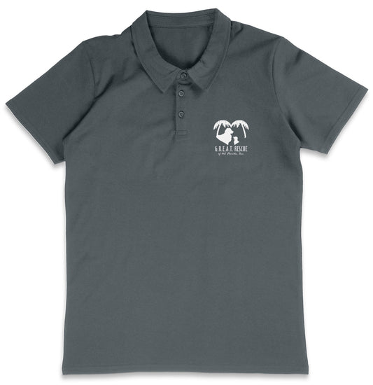 G.R.E.A.T. Rescue LC Logo - Adult Micro-Mesh Polo - Black - Medium - Graphic