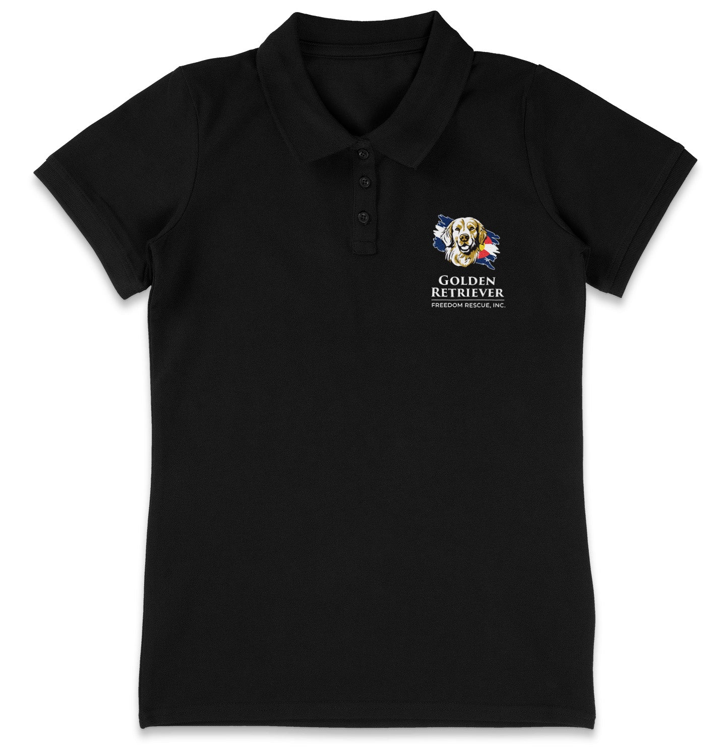 GRFR Main LC Logo - Women's Micro-Mesh Polo - Light Blue - 2X-Large - Charcoal