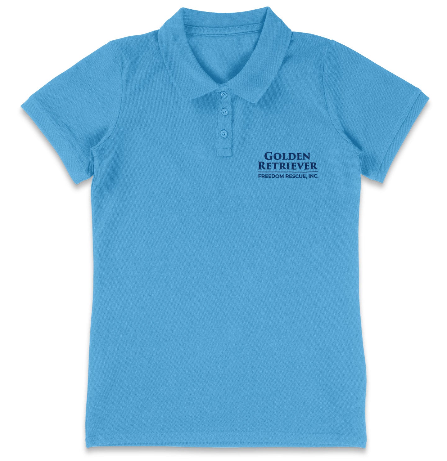 GRFR Text LC Logo - Women's Micro-Mesh Polo - Light Blue - X-Large - Sizes