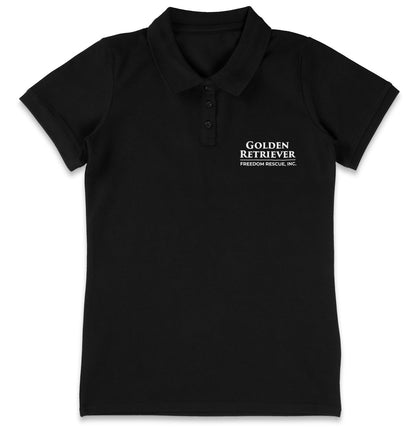 GRFR Text LC Logo - Women's Micro-Mesh Polo - Light Blue - 2X-Large - Charcoal