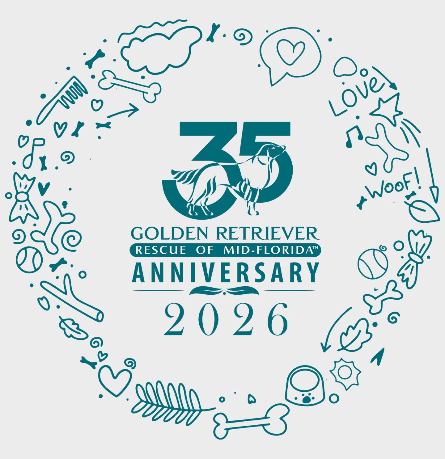 GRRMF Doodles - Adult Unisex T-Shirt - Grey - Medium - Graphic