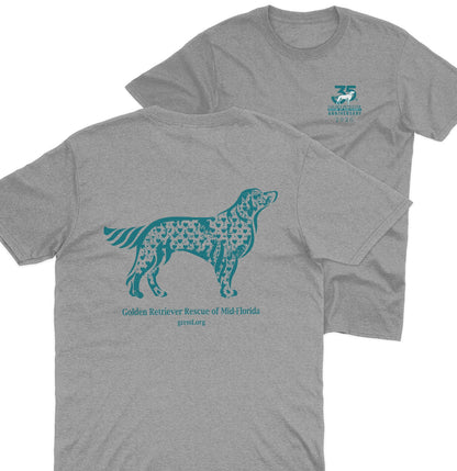 GRRMF Hearts - Adult Unisex T-Shirt - Grey - Large - Specs