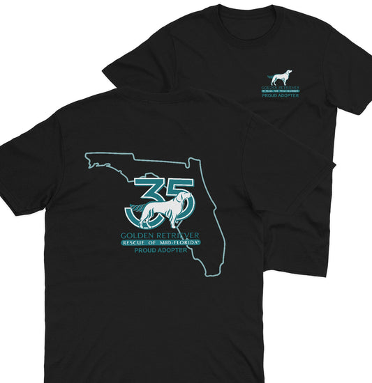 GRRMF 35 Years Florida Map - Adult Unisex T-Shirt - Grey - X-Large - Sizes