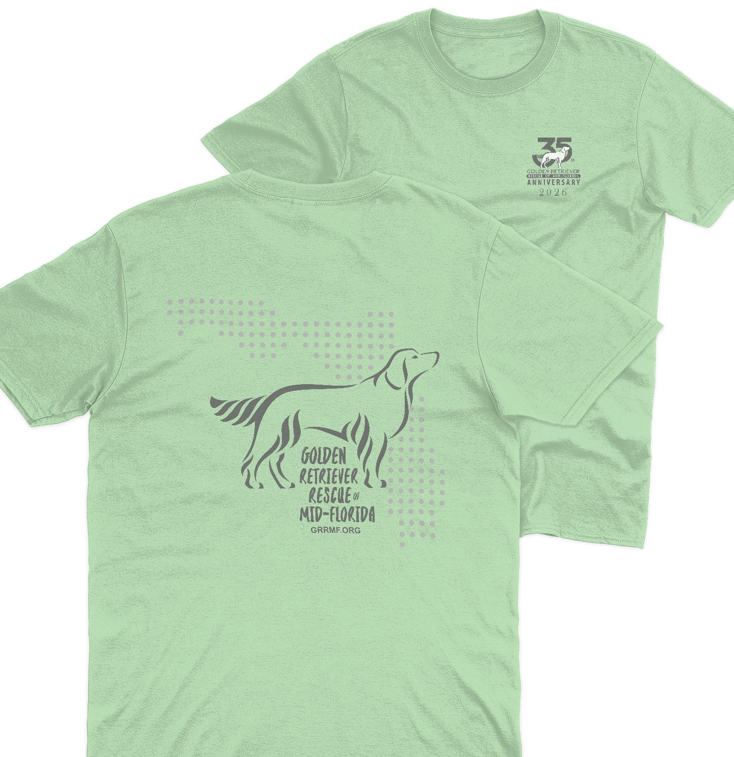 GRRMF Dot Florida Map - Adult Unisex T-Shirt - Black - X-Large - Sizes