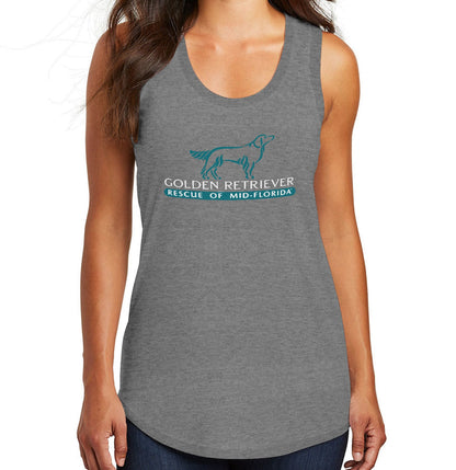 Golden Retriever Rescue of Mid-Florida Logo - Women's Tri-Blend Racerback Tank