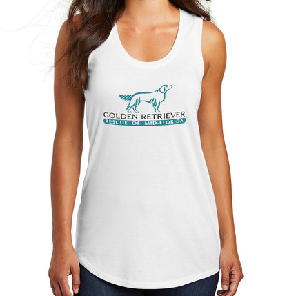 Golden Retriever Rescue of Mid-Florida Logo - Women's Tri-Blend Racerback Tank