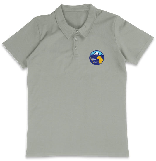 GRRR LC Logo - Adult Micro-Mesh Polo - Light Blue - Medium - Graphic