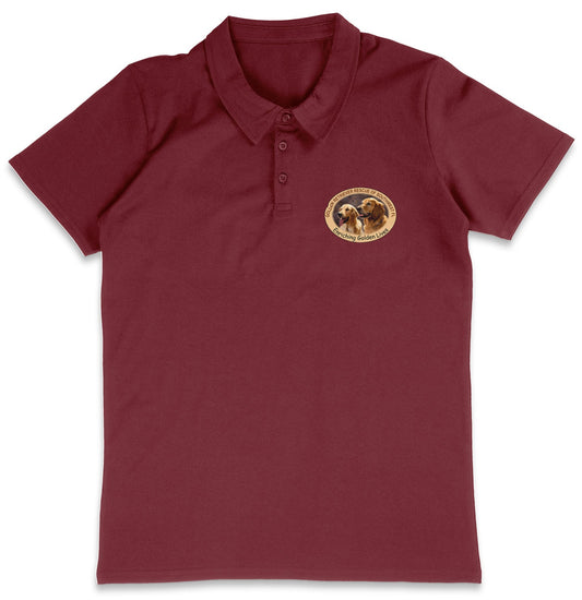 GRRSWF Enriching Golden Lives LC Logo - Adult Micro-Mesh Polo - Maroon - Medium - Graphic
