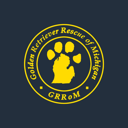 Golden Retriever Rescue of Michigan LC Logo - Women's Micro-Mesh Polo - Black - Large - Specs