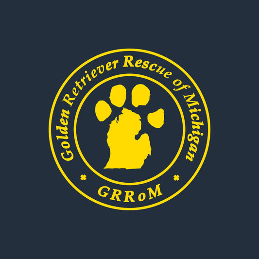 Golden Retriever Rescue of Michigan LC Logo - Women's Micro-Mesh Polo - Black - Large - Specs