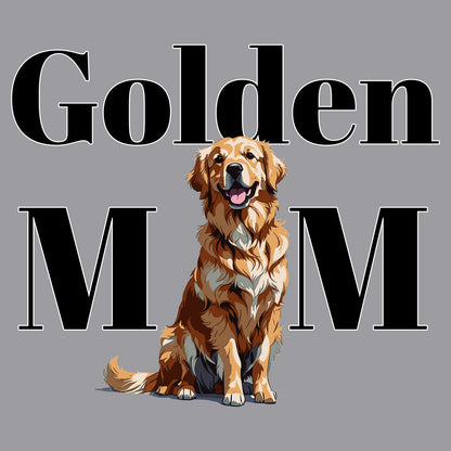 Golden Mom Illustration - Personalized Custom Adult Unisex Crewneck Sweatshirt