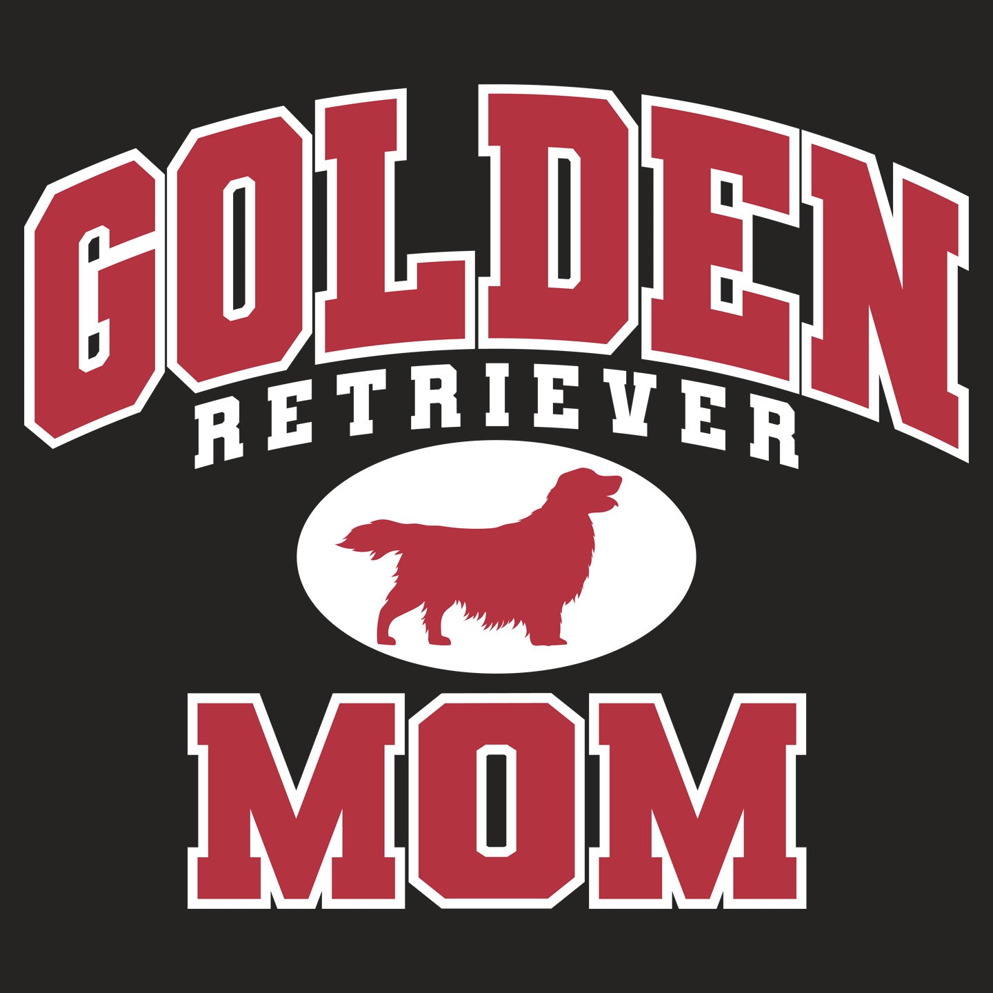 Golden Retriever Mom or Dad Sport Arch - Personalized Custom Adult Unisex Hoodie Sweatshirt