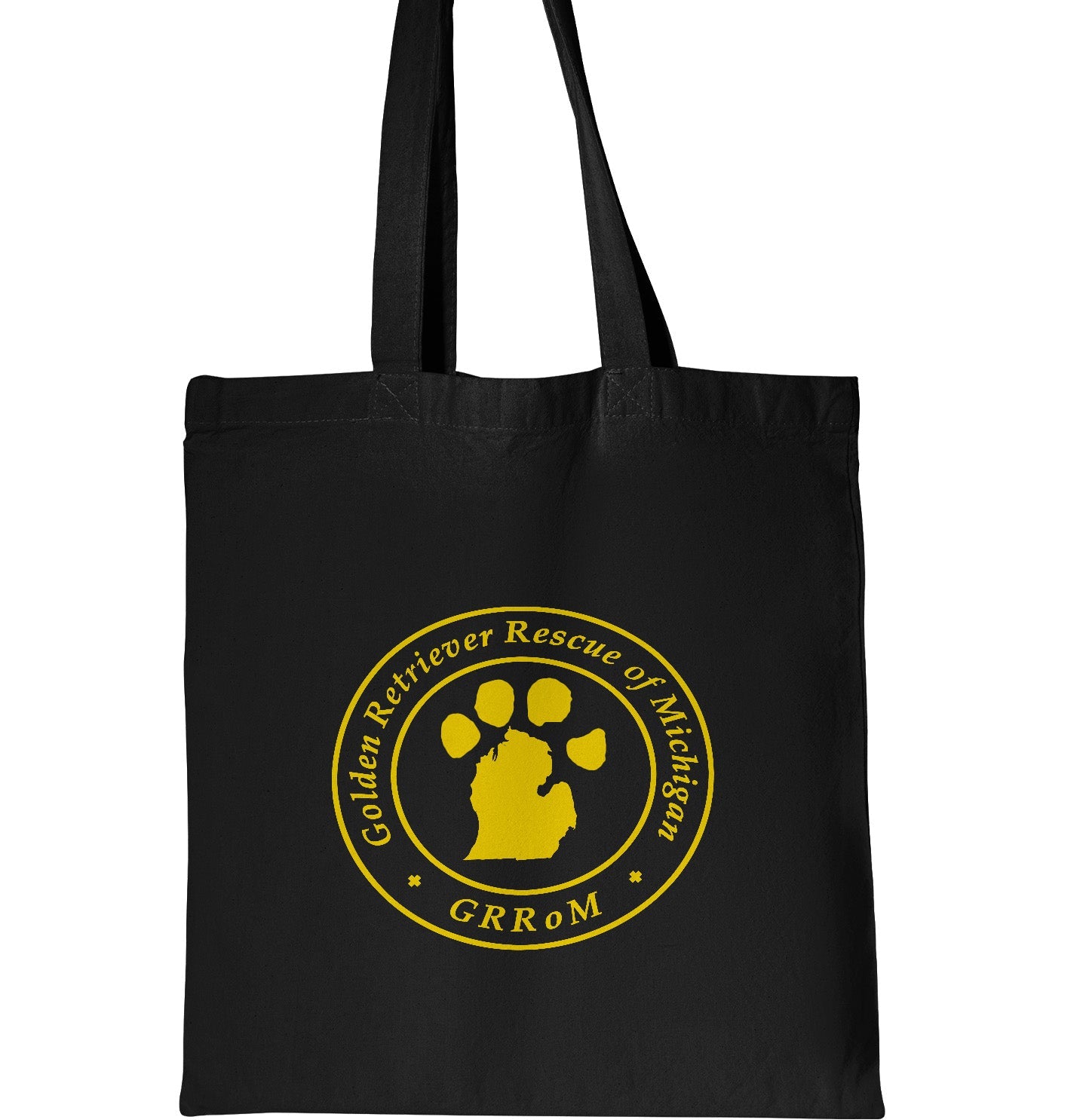 Golden Retriever Rescue of Michigan Logo - Cotton Canvas Tote