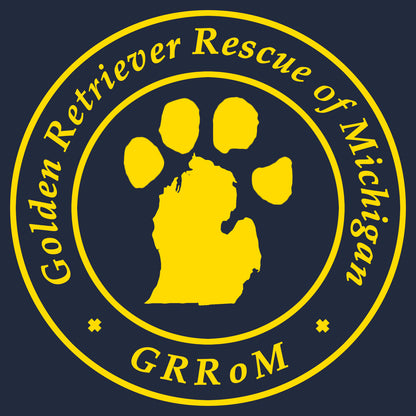 Golden Retriever Rescue of Michigan Logo - Cotton Canvas Tote