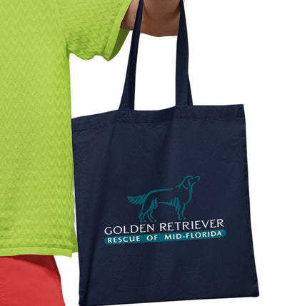 Golden Retriever Rescue of Mid-Florida Logo - Cotton Canvas Tote